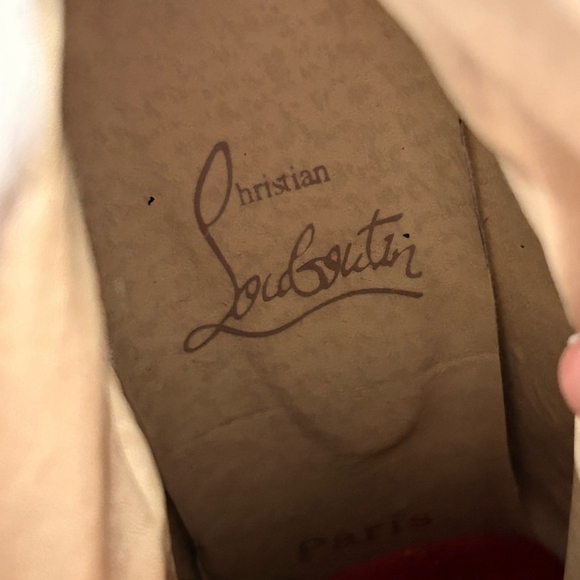 Christian Louboutin Black Studded Leather Ankle Boots with Red Soles - Picture 11 of 12